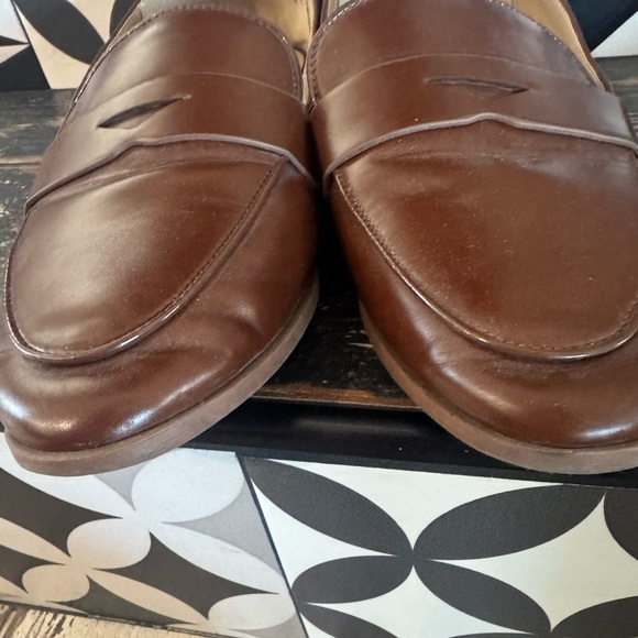 ANN TAYLOR women’s Brown Leather penny  Loafers- get this season’s hottest shoe🤎 - Picture 5 of 7
